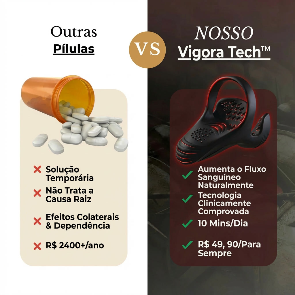 Comparativo Outras Pílulas vs Vigora Tech